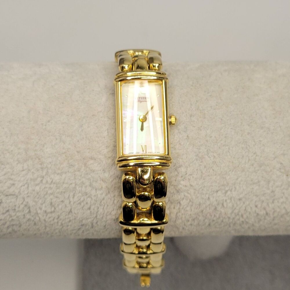 Citizen Women's Gold Tone Rectangular Watch